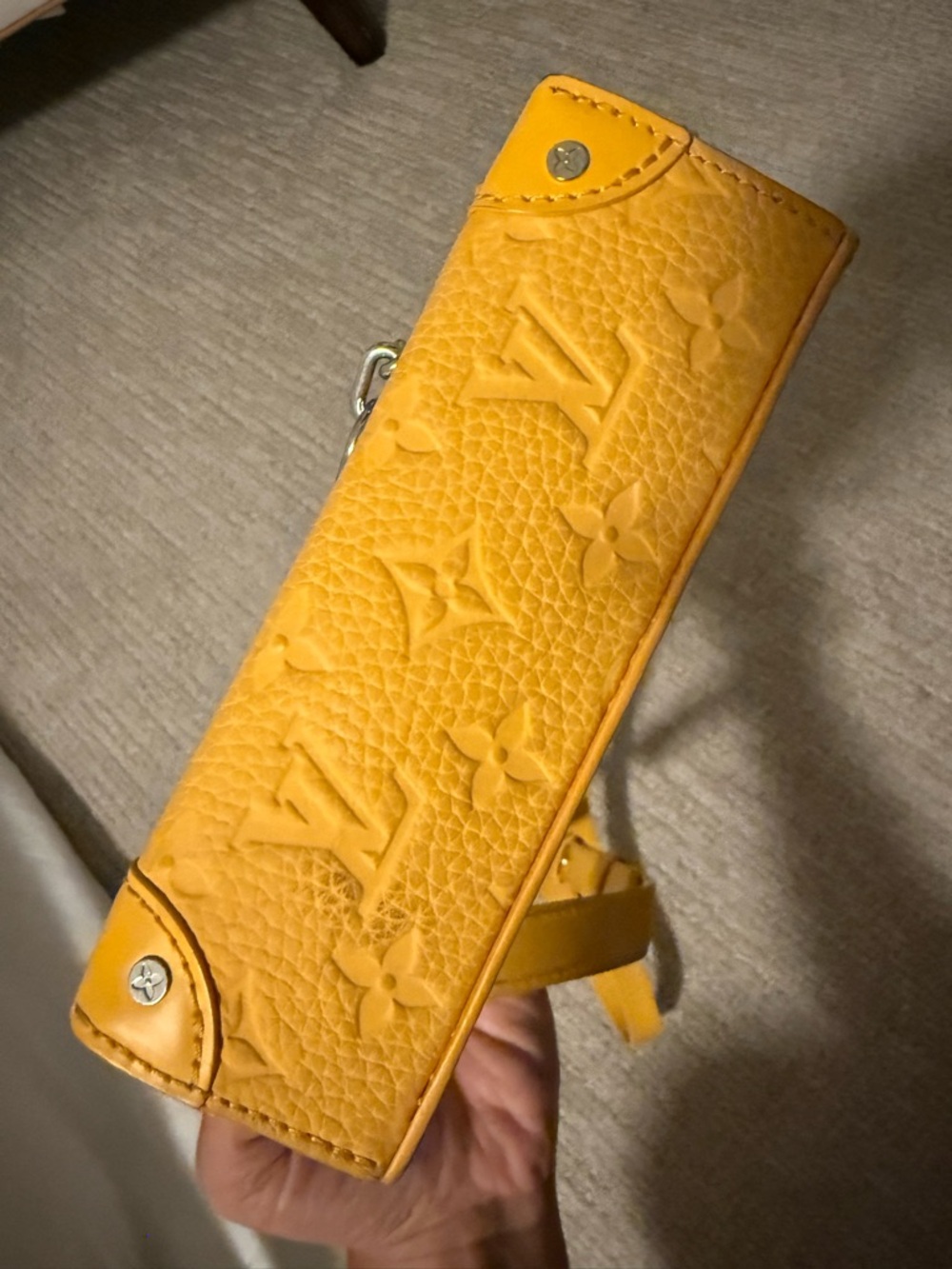 Louis Vuitton Yellow Monogram Chain Steamer Crossbody - Picture 10 of 14